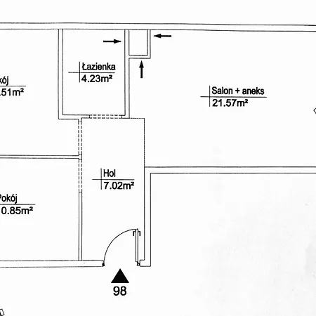Apartament Downtown View 3 60m2+ Free Garage 2km Old Town Metro 9min Tram Warszawa