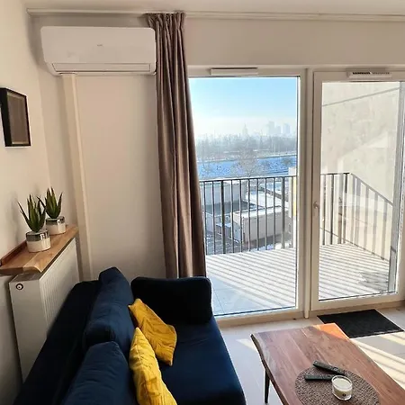 Appartement Downtown View 3 60m2+ Free Garage 2km Old Town Metro 9min Tram Warschau